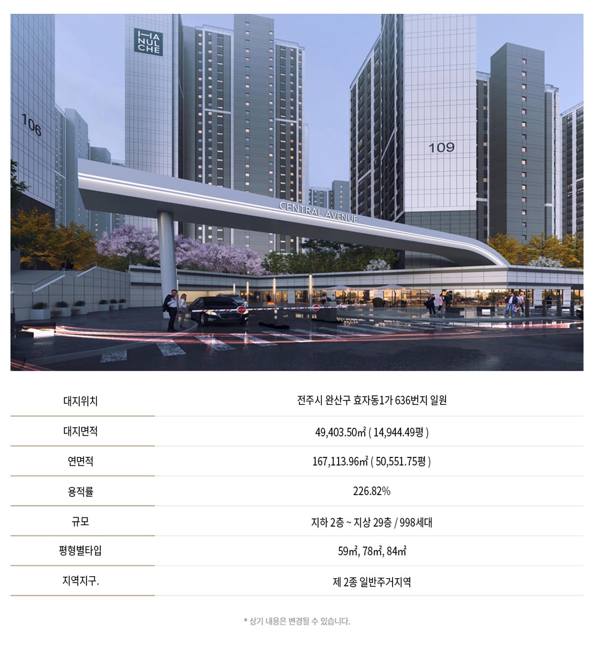 전주 효자 시그니처998 사업개요